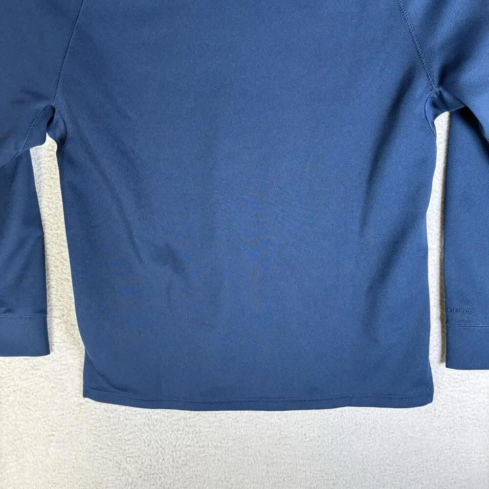 Bonobos Golf 1/4 Zip Pullover Mens Medium Blue Slim Fit Performance Stretch